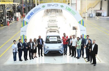 比亚迪巴西工厂下线第10万辆新能源汽车